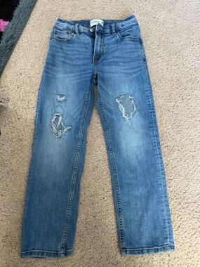 Abercrombie Kids Straight Jeans Distressed size 11/12 short